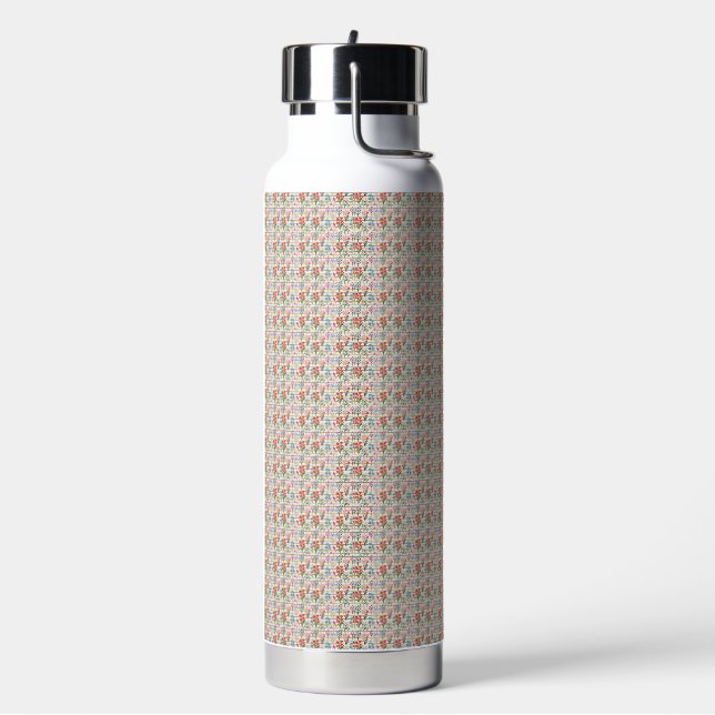 Bouteille D'eau Motif de fleur d'aquarelle moderne (Gym)