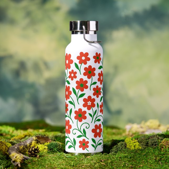 Bouteille D'eau Motif de fleurs (Extérieur)
