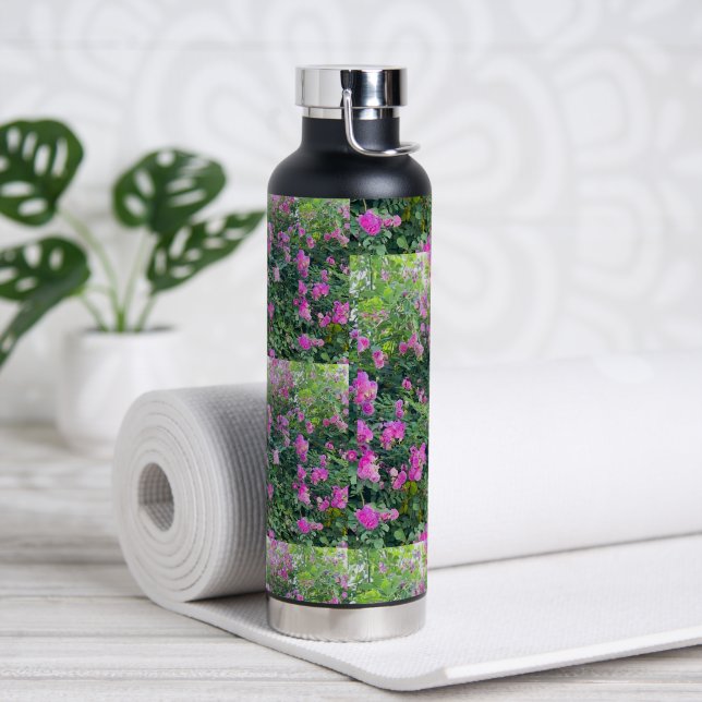 Bouteille D'eau Motif de fleurs colorées (Yoga)