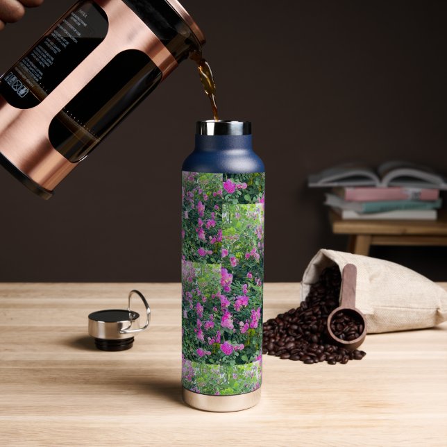 Bouteille D'eau Motif de fleurs colorées (Gym)