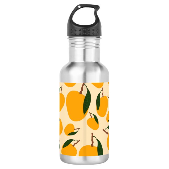 Bouteille D'eau Motif de fruit d'été de mangue (Devant)