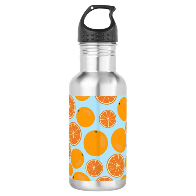 Bouteille D'eau Motif de fruit orange (Devant)