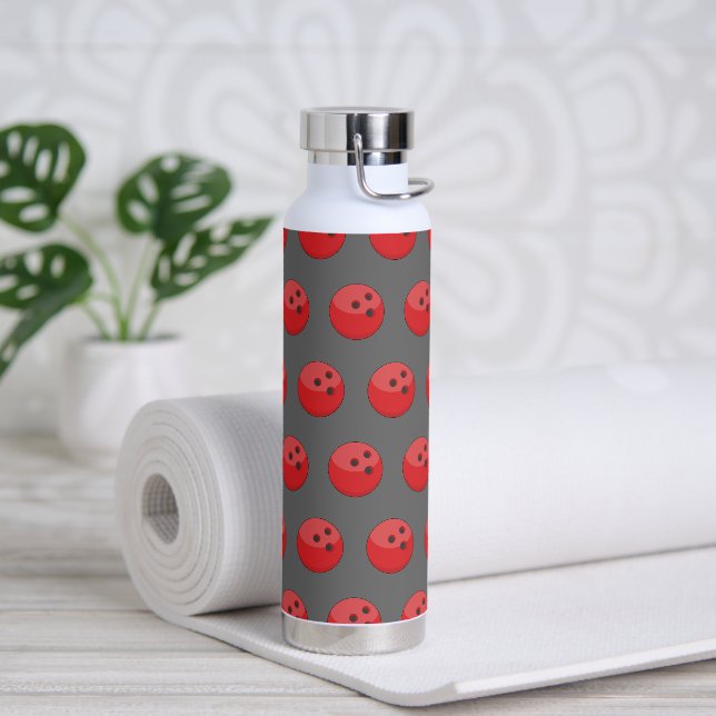 Bouteille D'eau Motif de la balle rouge de Bowling (Yoga)