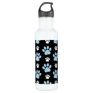Bouteille D'eau Motif De Pailles, Paniers Bleus, Pailles De Chien,