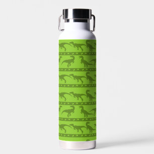 Bouteille D'eau Motif de Raptor Vert