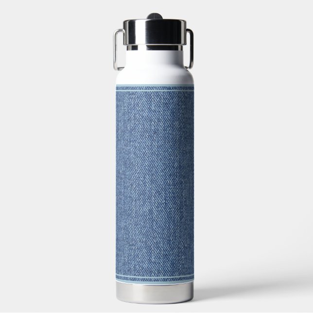 Bouteille D'eau Motif DE STYLE BLEU DENIM TEXTURE (Salle de sport)