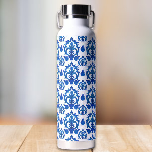 Bouteille D'eau Motif de toile française bleue