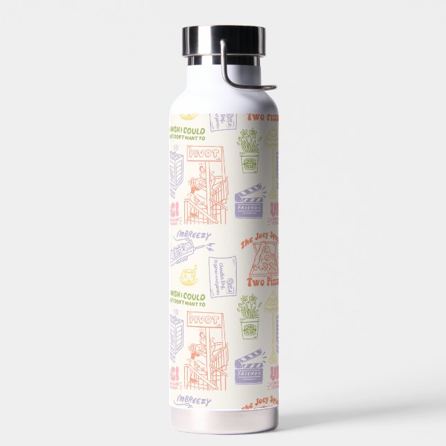 Bouteille D'eau Motif des citations colorées AMIS™ (Gauche)