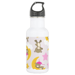 Bouteille D'eau Motif d'ours, ours en peluche, ours mignons, étoil