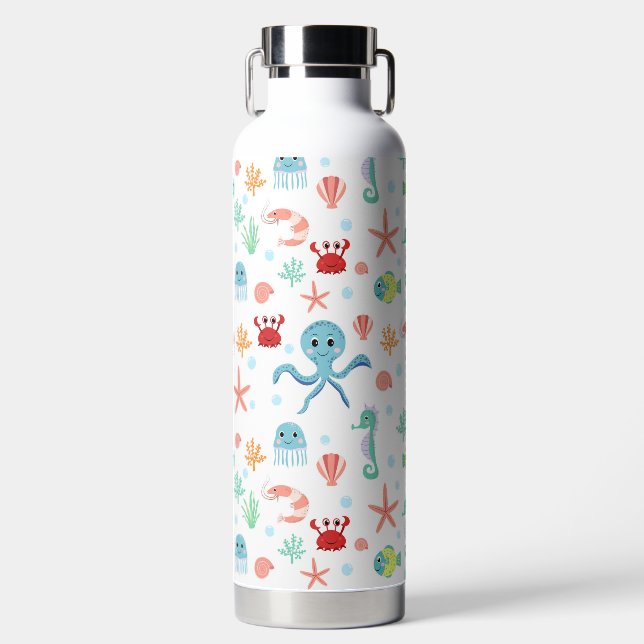 Bouteille D'eau Motif du monde marin (Avant)