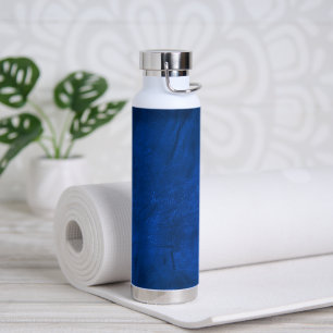 Bouteille D'eau Motif en cuir bleu