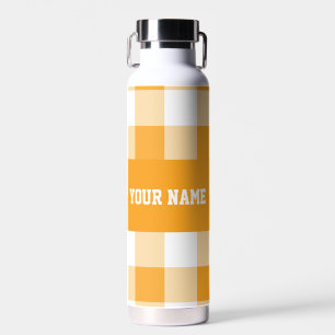 Bouteille D'eau Motif En vichy jaune