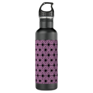 Bouteille D'eau motif étoile violet avec ligne noire