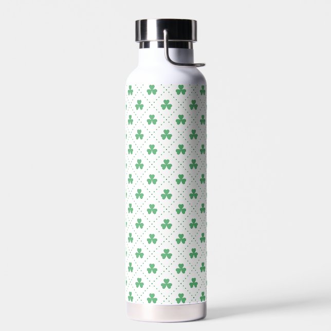 Bouteille D'eau Motif Feuilles de Trèfle St. Patrick's Day-53224 (Gauche)