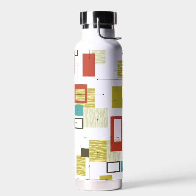 Bouteille D'eau Motif géométrique moderne du milieu du siècle (Gauche)