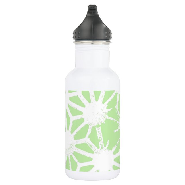 Bouteille D'eau Motif géométrique vert pomme (Droite)