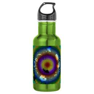 Bouteille D'eau Motif multicouleur cerclé