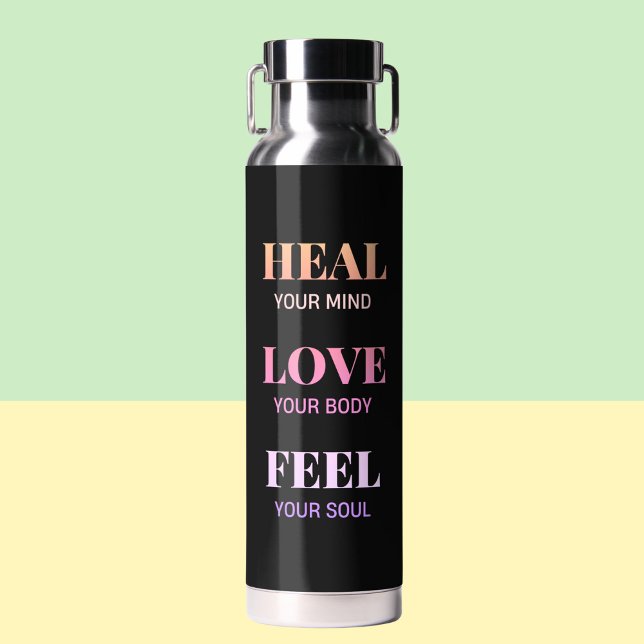Bouteille D'eau Motif noir de motif chic (Stay Cool This Summer: Personalized Water Bottle for Hydration & Inspiration)