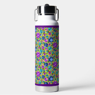 Bouteille D'eau Motif pois en bleu rose Turquoise -
