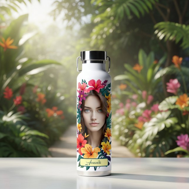 Bouteille D'eau Motif Pop Bloom deux visages (Créateur téléchargé)