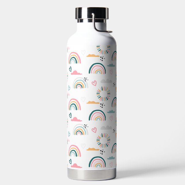 Bouteille D'eau Motif Rainbows & Hearts (Droite)