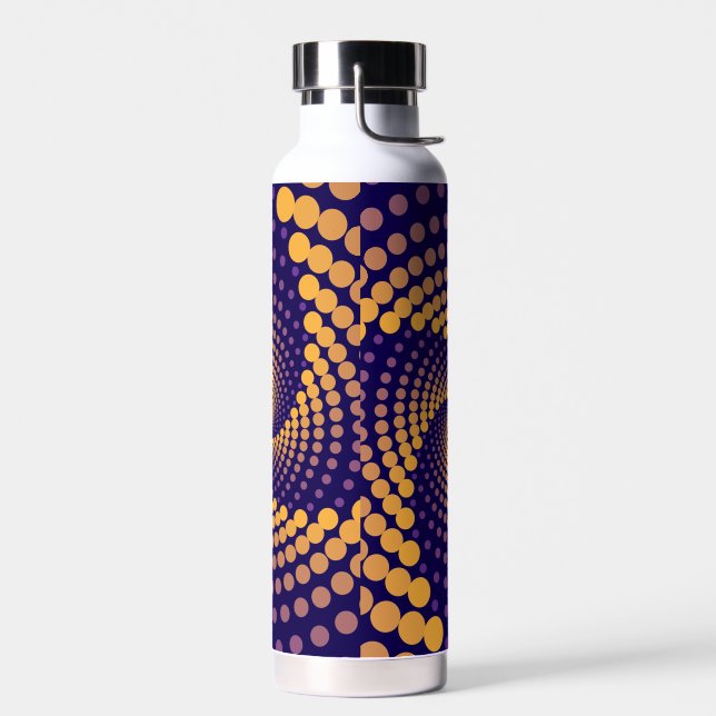 Bouteille D'eau Motif spiral Vortex (Gauche)