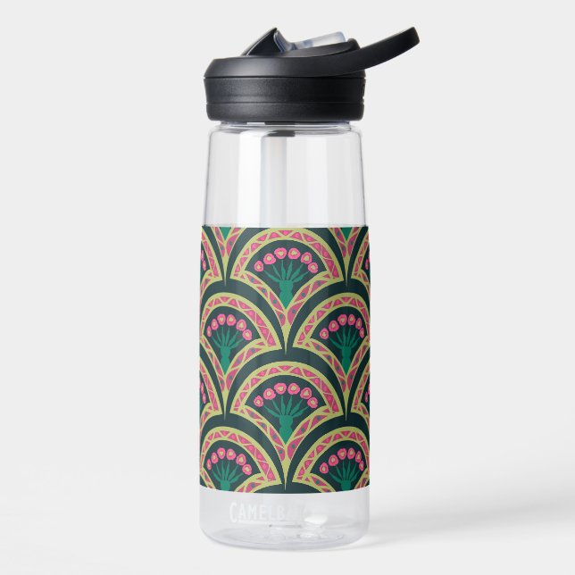 Bouteille D'eau motif vert en forme de coque (Gauche)