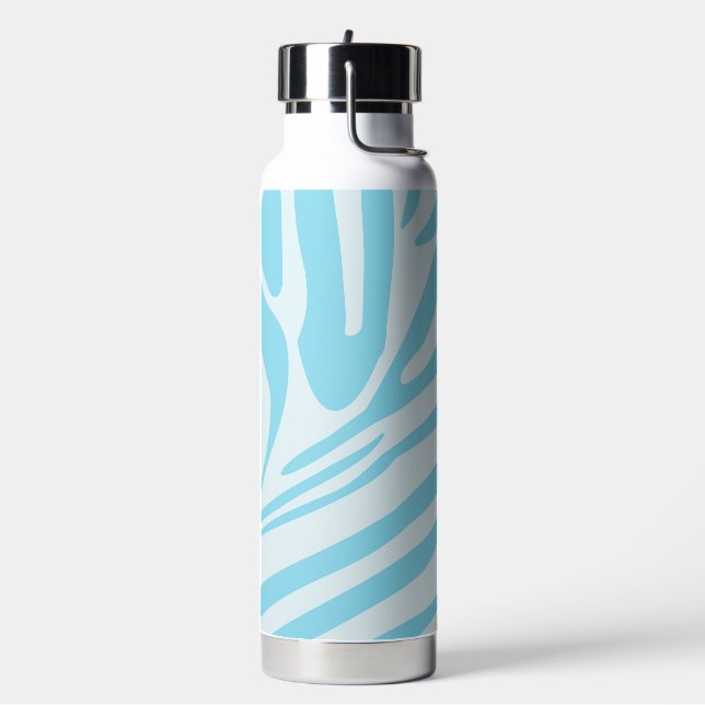 Bouteille D'eau Motif Zèbre Bleu (Gym)