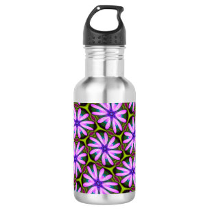 Bouteille D'eau Motifs marguerite violet
