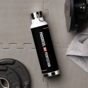 Bouteille D'eau Motivation Gym Progrès Pas Perfection