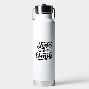 Bouteille D'eau Motivation minimaliste des Arrière - plans blancs