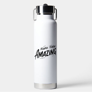 Bouteille D'eau Motivation minimaliste des Arrière - plans blancs