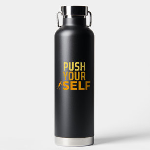 Bouteille D'eau Motivation minimaliste jaune