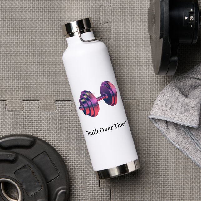 Bouteille d'eau motivationnelle construite au fil  (Salle de sport (pivotée))