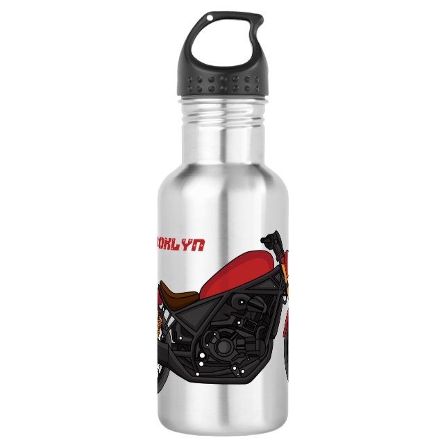 Bouteille D'eau moto de style croiseur cool (Devant)