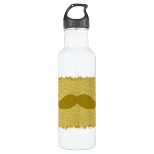 Bouteille D'eau Moustache et Empreinte de léopard 12