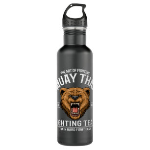 Bouteille D'eau Muay Thai Boxing et Kickboxing Grizzly