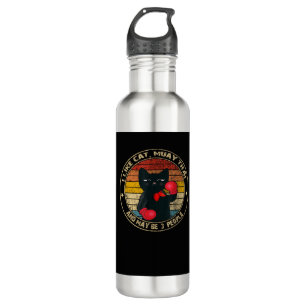 Bouteille D'eau Muay Thai Funny Chat Kickboxing Thaïlande Chat de 