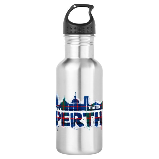Bouteille D'eau Mug Tartan Perth Écosse Écossais  (Devant)