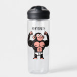 Bouteille D'eau Musculaire<br><div class="desc">Image amusante d'un Ape musclé fort.</div>