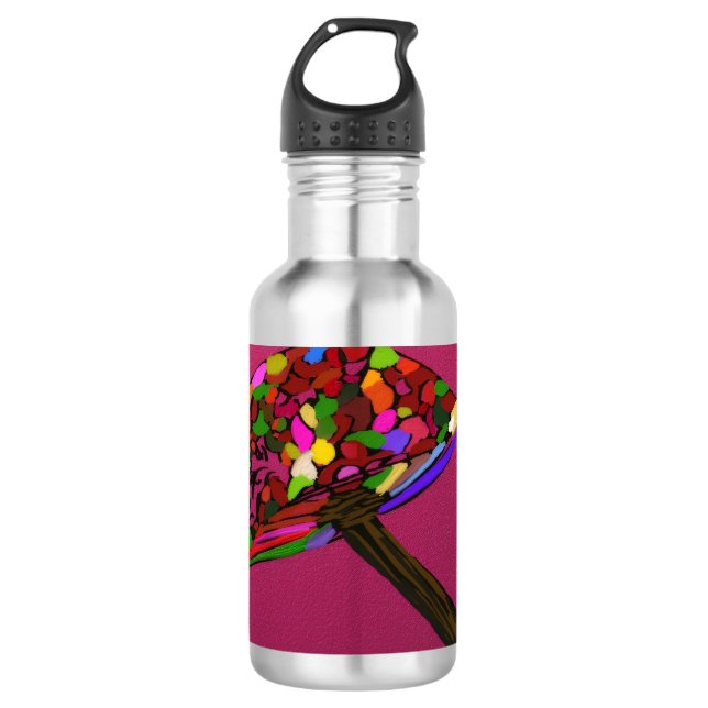 Bouteille D'eau Mushroom Face Character Art Stainless Steel Bottle (Devant)