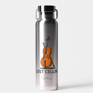 Bouteille D'eau Musique de performance de violoncelliste Just Cell