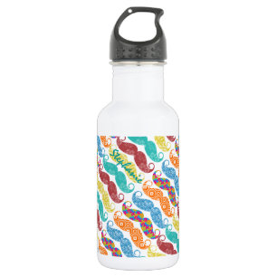 Bouteille D'eau Mustache M. Hipster Vintage Retro