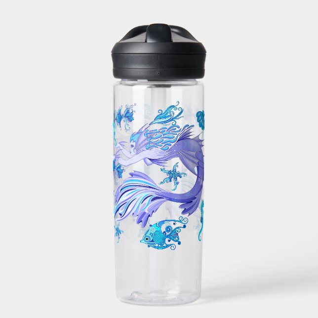 Bouteille D'eau Mystic Fairy Purple Créature Carreaux en céramique (Extérieur)