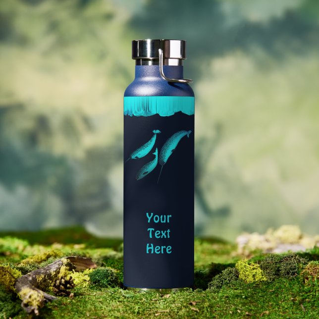 Bouteille D'eau Narwhal Under The Ice (Extérieur (pivotée))