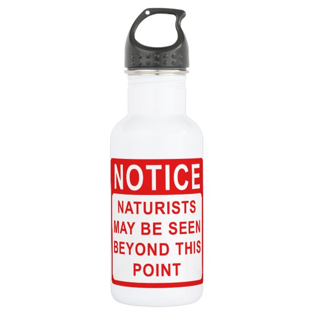 Bouteille D'eau Naturiste (Devant)