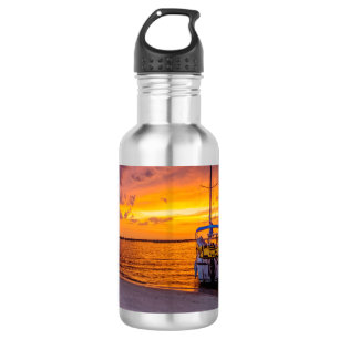 Bouteille D'eau Navarre Floride Coucher de soleil en acier inoxyda