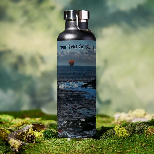 Bouteille D'eau Navire long Viking de Wick Bay (Extérieur (pivotée))