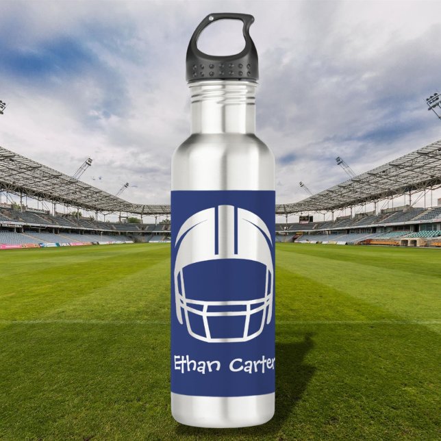 Bouteille D'eau Navy Blue Football Helmet Sports Water Bottle (Navy Blue Football Helmet Sports Water Bottle
)