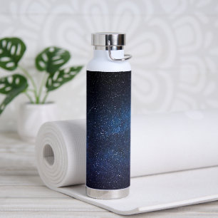 Bouteille D'eau Navy Blue Milkyway Nightsky Galaxy Photographie